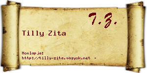 Tilly Zita névjegykártya